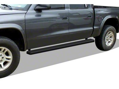 5-Inch iStep Running Boards; Black (05-11 Dakota Club/Extended Cab)