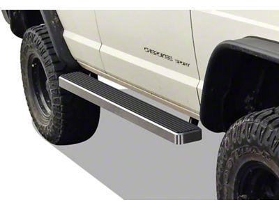 5-Inch iStep Running Boards; Black (05-11 Dakota Quad/Crew Cab)