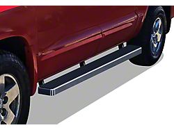 5-Inch iStep Running Boards; Hairline Silver (00-04 Dakota Quad Cab)