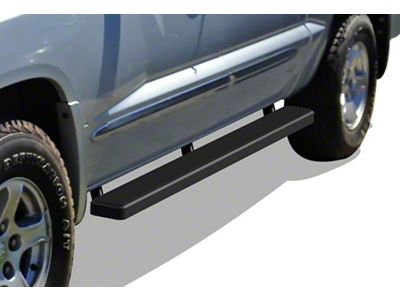 5-Inch iStep Running Boards; Hairline Silver (05-11 Dakota Quad/Crew Cab)