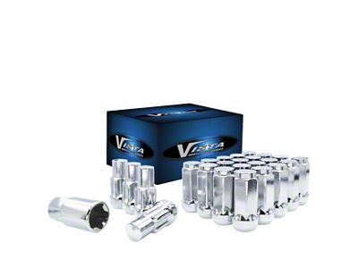 Chrome Bulge Acorn Lug Nuts for Aftermarket Wheels; 1/2-20; Set of 20 (87-04 Dakota)