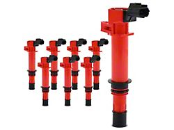 Ignition Coils; Set of Eight; Red (00-07 4.7L Dakota)