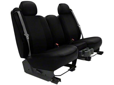 Neosupreme Custom 1st Row Bucket Seat Covers; Black/Black (01-04 Dakota w/ Bucket Seats)