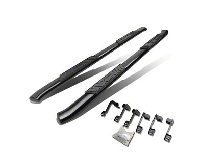 5-Inch Nerf Side Step Bars; Black (09-18 RAM 1500 Quad Cab)
