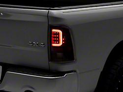 C-Bar LED Tail Lights; Black Housing; Clear Lens (09-18 RAM 1500 w/ Factory Halogen Tail Lights)