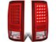 LED Tail Lights; Chrome Housing; Red Lens (09-18 RAM 1500 w/ Factory Halogen Tail Lights)