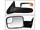 Manual Towing Mirrors with Amber Turn Signals; Chrome (02-08 RAM 1500)