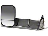 Powered Heated Towing Mirror with Smoked Turn Signal; Black; Driver Side (09-18 RAM 1500)