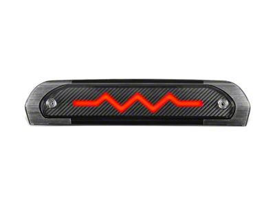 Sequential Heartbeat LED Third Brake Light; Carbon Fiber Look (02-08 RAM 1500)