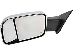 Replacement Side Mirror; Driver Side; Chrome (19-26 RAM 1500 w/ Towing Package& w/o Blind Spot Detection)