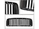 Vertical Style Upper Replacement Grille; Matte Black (02-05 RAM 1500)