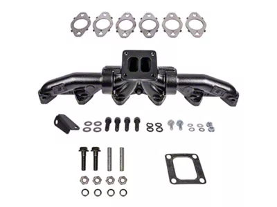 ATS Diesel Performance Pulse Flow Exhaust Manifold Kit with Gaskets and Hardware; T4 Flange (98.5-02 5.9L I6 RAM 2500)