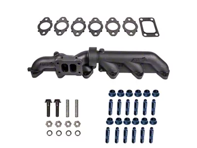 ATS Diesel Performance Pulse Flow Exhaust Manifold Kit with Gaskets and Premium Hardware; T4 Flange (03-07 5.9L RAM 3500)