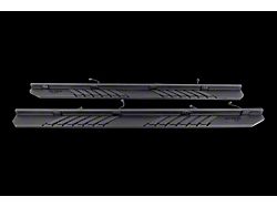 Attica 4x4 Frontier Series Running Boards; Textured Black (19-25 Silverado 1500 Crew Cab)