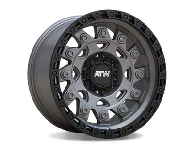 ATW Off-Road Wheels Congo Sand Gunmetal with Black Lip 8-Lug Wheel; 20x10; -18mm Offset (03-09 RAM 2500)