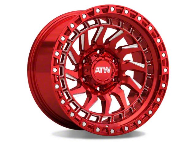 ATW Off-Road Wheels Culebra Candy Red with Milled Spokes 6-Lug Wheel; 20x10; -18mm Offset (04-08 F-150)