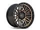 ATW Off-Road Wheels Nile Satin Black with Machined Bronze Face 6-Lug Wheel; 20x9; 10mm Offset (04-08 F-150)