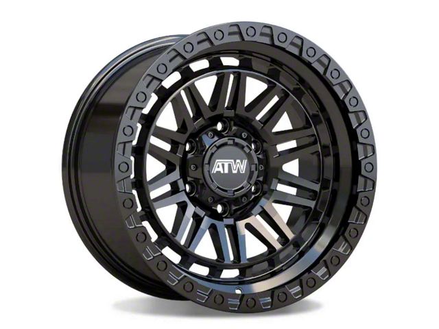 ATW Off-Road Wheels Yukon All Satin Black 6-Lug Wheel; 20x9; 10mm Offset (07-13 Sierra 1500)