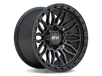 ATW Off-Road Wheels Nile All Satin Black 6-Lug Wheel; 17x9; 0mm Offset (07-13 Silverado 1500)