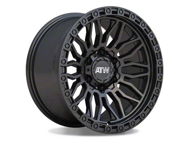 ATW Off-Road Wheels Nile All Satin Black 6-Lug Wheel; 20x9; 10mm Offset (07-14 Tahoe)