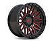 ATW Off-Road Wheels Nile Gloss Black with Red Milled Spokes 6-Lug Wheel; 20x9; 10mm Offset (07-14 Tahoe)