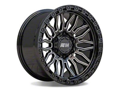 ATW Off-Road Wheels Nile Gloss Black with Milled Spokes 6-Lug Wheel; 17x9; 0mm Offset (07-14 Yukon)