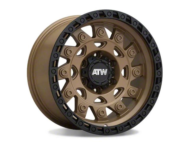 ATW Off-Road Wheels Congo Satin Sand Bronze with Black Lip 6-Lug Wheel; 20x10; -18mm Offset (09-14 F-150)