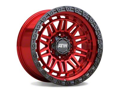 ATW Off-Road Wheels Yukon Candy Red 6-Lug Wheel; 17x9; -12mm Offset (14-18 Silverado 1500)