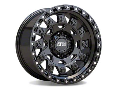 ATW Off-Road Wheels Congo All Satin Black 8-Lug Wheel; 20x10; -18mm Offset (15-19 Sierra 3500 HD SRW)