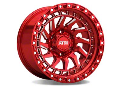 ATW Off-Road Wheels Culebra Candy Red with Milled Spokes 6-Lug Wheel; 20x10; -18mm Offset (15-20 Yukon)