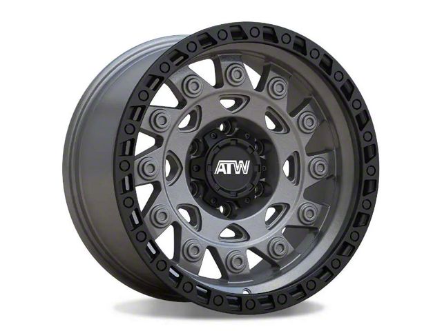 ATW Off-Road Wheels Congo Sand Gunmetal with Black Lip 8-Lug Wheel; 20x10; -18mm Offset (17-22 F-250 Super Duty)