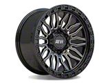 ATW Off-Road Wheels Nile Gloss Black with Milled Spokes 6-Lug Wheel; 20x9; 10mm Offset (24-26 Ranger)