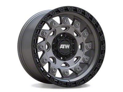 ATW Off-Road Wheels Congo Sand Gunmetal with Black Lip 8-Lug Wheel; 20x10; -18mm Offset (99-07 F-250 Super Duty)