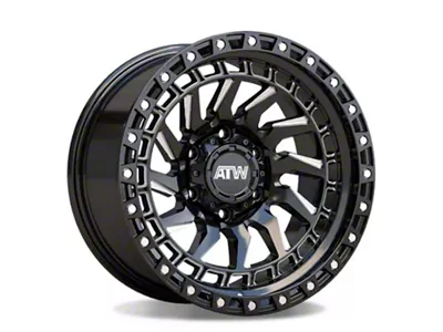 ATW Off-Road Wheels Culebra Gloss Black with Milled Spokes 6-Lug Wheel; 17x9; 0mm Offset (15-22 Canyon)