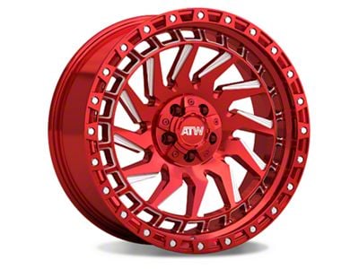 ATW Off-Road Wheels Culebra Candy Red with Milled Spokes 5-Lug Wheel; 20x10; -18mm Offset (09-18 RAM 1500)