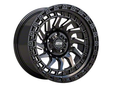 ATW Off-Road Wheels Culebra Gloss Black with Milled Spokes 5-Lug Wheel; 20x10; -18mm Offset (09-18 RAM 1500)