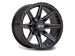 ATW Off-Road Wheels Everglades Gloss Black Milled 8-Lug Wheel; 22x10; -18mm Offset (20-26 Sierra 2500 HD)