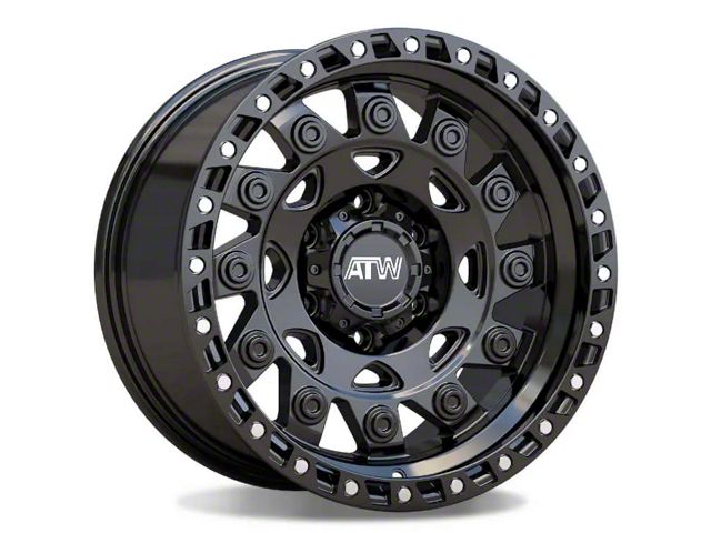 ATW Off-Road Wheels Congo All Satin Black 8-Lug Wheel; 20x10; -18mm Offset (07-10 Sierra 3500 HD SRW)