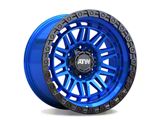 ATW Off-Road Wheels Yukon Candy Blue with Gloss Black Lip 6-Lug Wheel; 17x9; 0mm Offset (21-26 Tahoe)