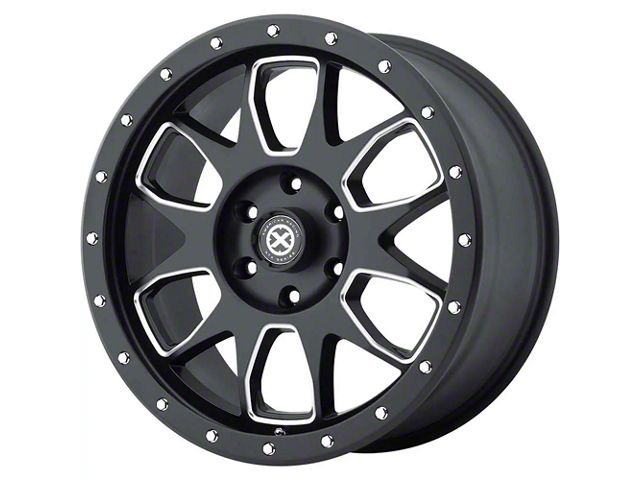 ATX Series AX196 Satin Black with Milled Accents 6-Lug Wheel; 20x9; 25mm Offset (07-13 Sierra 1500)