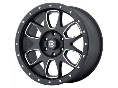 ATX Series AX196 Satin Black with Milled Accents 6-Lug Wheel; 20x9; 25mm Offset (07-13 Silverado 1500)