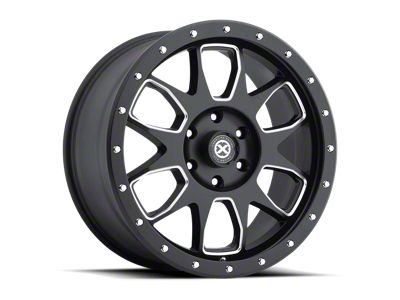 ATX Series AX196 Satin Black with Milled Accents 6-Lug Wheel; 17x9; 45mm Offset (24-26 Ranger)