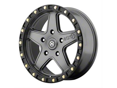 ATX Series Ravine Matte Gray with Black Reinforcing 6-Lug Wheel; 20x10; -24mm Offset (19-23 Ranger)