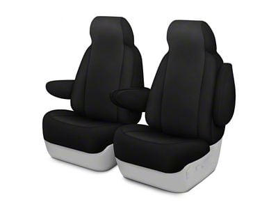 Genuine Neoprene Custom 1st Row Bucket Seat Covers; Black/Black (23-24 Canyon)