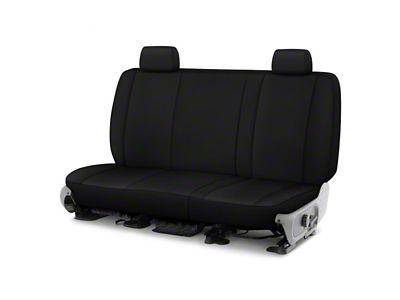 Genuine Neoprene Custom 2nd Row Bench Seat Covers; Black/Black (23-25 Canyon)