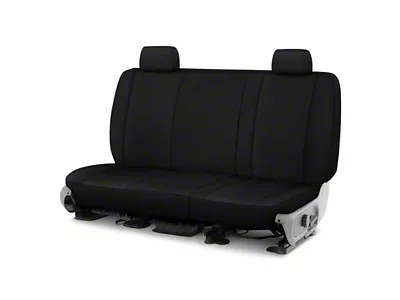 Genuine Neoprene Custom 2nd Row Bench Seat Covers; Black/Black (23-24 Canyon)