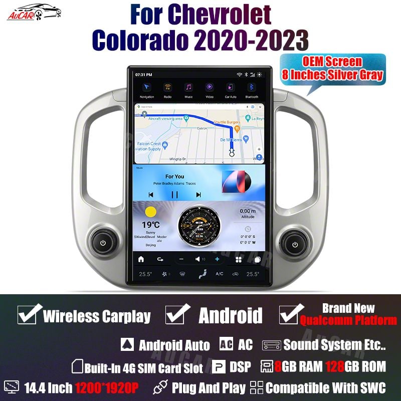 Aucar by Navos Colorado 14.40-Inch Android Head Unit Radio GPS