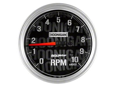 Auto Meter 5-Inch In-Dash Tachometer Gauge with Hoonigan Logo; Electrical (Universal; Some Adaptation May Be Required)