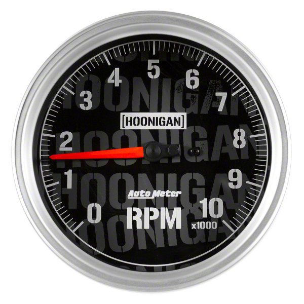 Auto Meter 5-Inch In-Dash Tachometer Gauge with Hoonigan Logo; Electrical (Universal; Some Adaptation May Be Required)