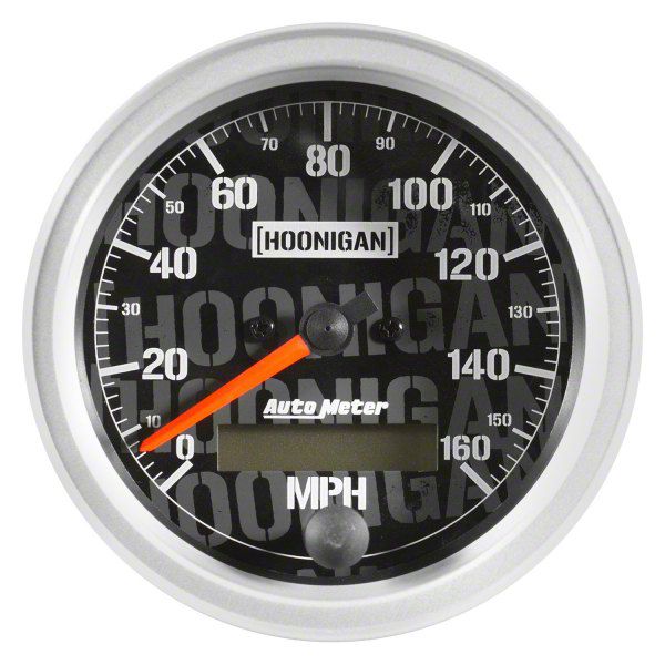 Auto Meter Speedometer Gauge with Hoonigan Logo; Electrical (Universal; Some Adaptation May Be Required)